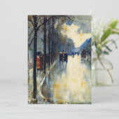 Berlin Street in Late Herfst Kaart (Staand voorkant)