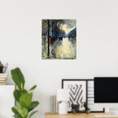 Berlin Street in Late Herfst Poster (Thuiskantoor)