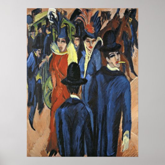 Berlin Street Scene - Ernst Ludwig Kirchner, Poster (Voorkant)