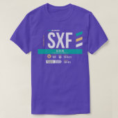 Berlin SXF Airport Code Bagage Label T-shirt (Design voorkant)