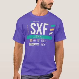 Berlin SXF Airport Code Bagage Label T-shirt
