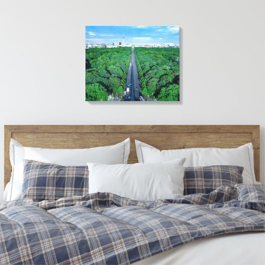 Berlin Tiergarten Canvas Fotoprint (Insitu (Slaapkamer))
