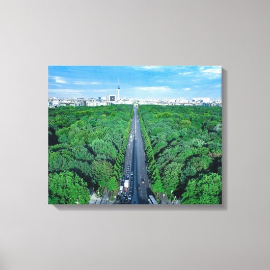Berlin Tiergarten Canvas Fotoprint Afdruk (Voorkant)