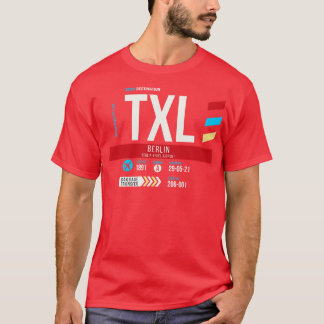 Berlin TXL Airport Code Bagage Label 1 T-shirt