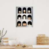 Berlin Vases Poster (Keuken)