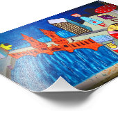 Berlin Wall Graffiti Artwork Street Art Duitsland Foto Afdruk (Hoek)