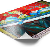 Berlin Wall Graffiti Artwork Street Art Duitsland Foto Afdruk (Hoek)