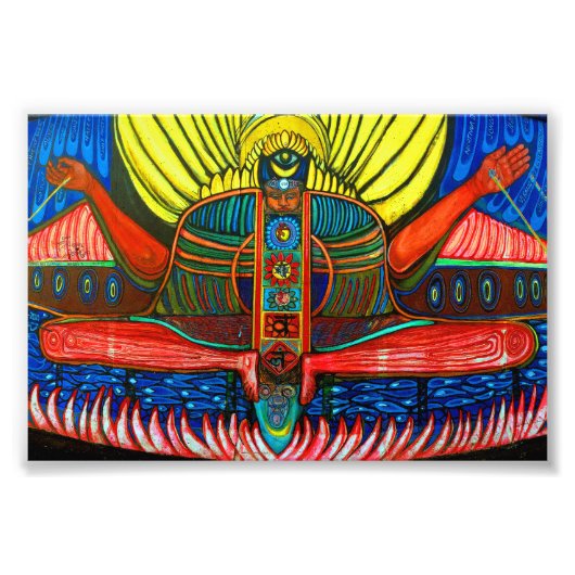 Berlin Wall Graffiti Artwork Street Art Duitsland Foto Afdruk (Voorkant)