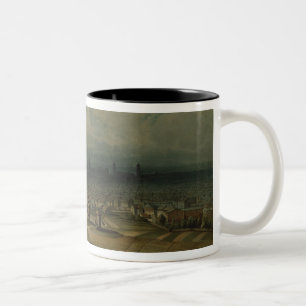 Berlin waterworks, c.1860 tweekleurige koffiemok