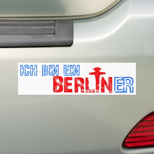 berliner bumpersticker (Op auto)