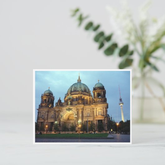 berliner cathedraal briefkaart (Staand voorkant)