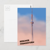 Berliner Fernsehturm, Berlijnse televisietoren Briefkaart (Voorkant / Achterkant)