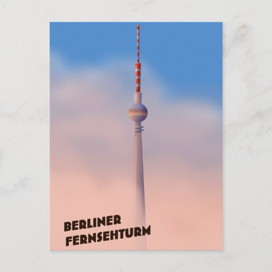 Berliner Fernsehturm, Berlijnse televisietoren Briefkaart (Voorkant)