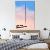 Berliner Fernsehturm, Berlijnse televisietoren Canvas Afdruk (Insitu (Slaapkamer))