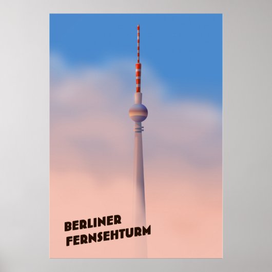 Berliner Fernsehturm, Berlijnse televisietoren Poster (Voorkant)