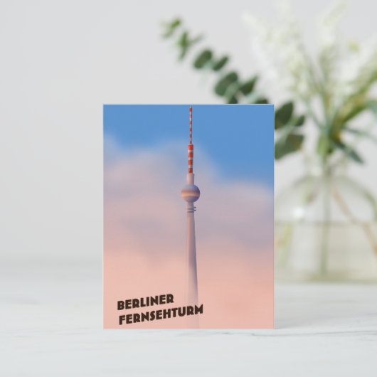 Berliner Fernsehturm, Berlijnse tv-toren Briefkaart (Staand voorkant)