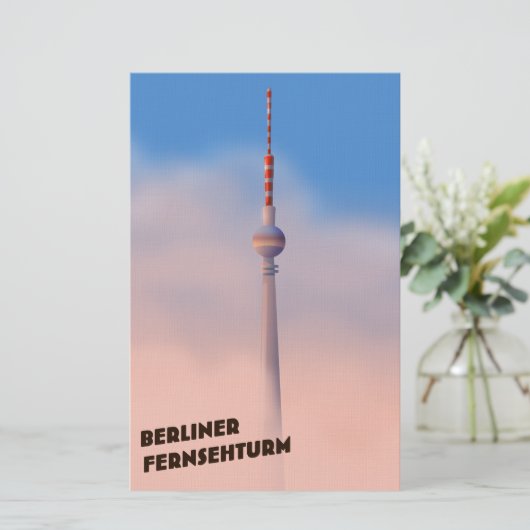 Berliner Fernsehturm, Berlijnse tv-toren Briefpapier (Staand voorkant)