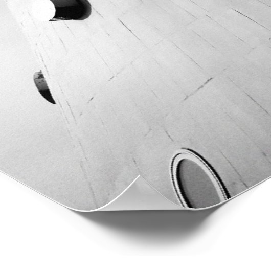 Berliner Fernsehturm Schwarz Weiß Poster (Hoek)