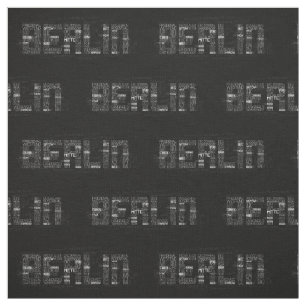 Berliner Ortsteile Word Art, Berlijnse buren Stof