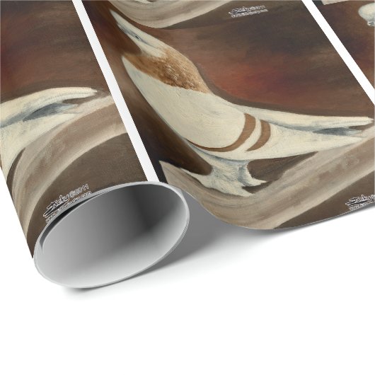 Berliner Shortface Pigeon Cadeaupapier (Rol Hoek)