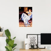 BERLINER STANDARD Radio Advert Oostenrijkse Vintag Poster (Thuiskantoor)