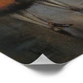 Berliner Straße im Regen Poster (Hoek)