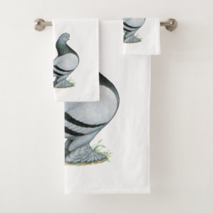 Berliner Tumbler Pigeon Blue Bar Bad Handdoek