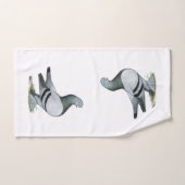 Berliner Tumbler Pigeon Blue Bar Bad Handdoek (Handdoek)