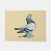 Berliner Tumbler Pigeon Blue Bar Deurmat (Voorkant)
