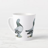 Berliner Tumbler Pigeon Blue Bar Latte Mok (Linkerhoek)
