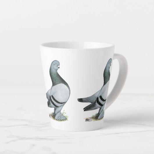 Berliner Tumbler Pigeon Blue Bar Latte Mok (Rechterhoek)