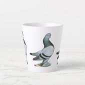 Berliner Tumbler Pigeon Blue Bar Latte Mok (Voorkant)