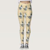 Berliner Tumbler Pigeon Blue Bar Leggings (Voorkant)