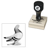 Berliner Tumbler Pigeon Blue Bar Rubberstempel (Gestempeld)