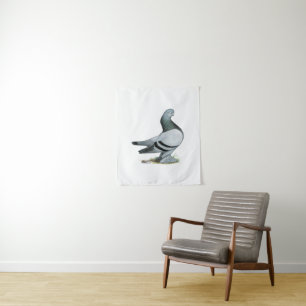 Berliner Tumbler Pigeon Blue Bar Wandkleed