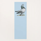 Berliner Tumbler Pigeon Blue Bar Yogamat (Achterkant)