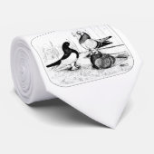 Berliner Tumbler Pigeon Trio 1980 Stropdas (Opgerold)