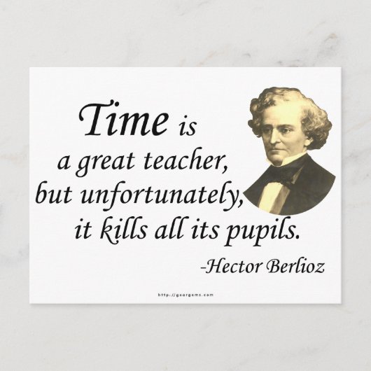 Berlioz op tijd briefkaart (Voorkant)