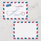 Bermuda Air Mail Escort / Zitplaatsen Kaart bruilo Plaatskaartje (Voorkant / Achterkant)