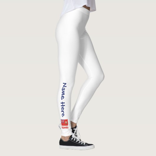 Bermuda and Bermudan Flag with Your Name Leggings (Rechts)