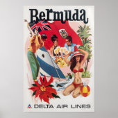 Bermuda Art Daniel Sweeney Print Delta Airlines Tr (Voorkant)