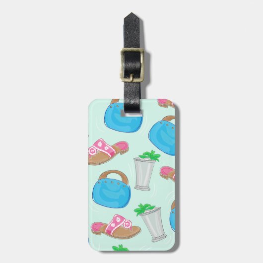 Bermuda Bag Sandals Mint Julep Preppy Bagagelabel (Voorkant verticaal)