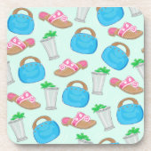 Bermuda Bag Sandals Mint Julep Preppy Bier Onderzetter (Voorkant)