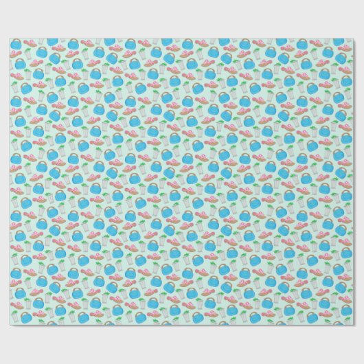 Bermuda Bag Sandals Mint Julep Preppy Cadeaupapier (Vlak)