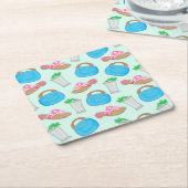 Bermuda Bag Sandals Mint Julep Preppy Kartonnen Onderzetters (Schuin)