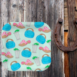 Bermuda Bag Sandals Mint Julep Preppy Papieren Bordje