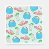 Bermuda Bag Sandals Mint Julep Preppy Servet (Voorkant)