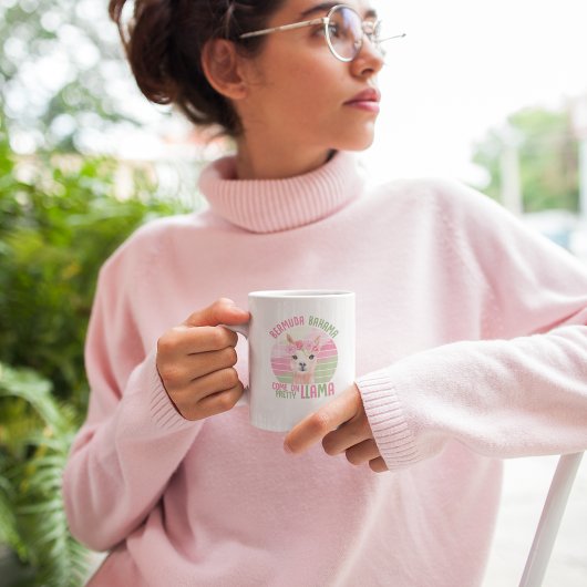 Bermuda Bahama Kom op Llama Grappig Schattige Koffiemok