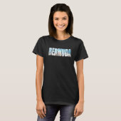 Bermuda Beach Sand Ocean Keepomwille Souvenir T-shirt (Voorkant volledig)