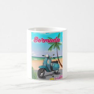Bermuda Beach Scooter-reisposter Koffiemok